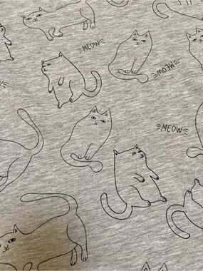 00s y2k vintage gray pull & bear cat meow t-shirt women’s medium